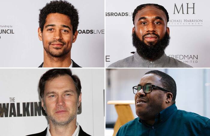 Clockwise from top left: Alfred Enoch, Daniel Bailey, Roy Williams and David Morrissey. Photos: Alex Brenner/Helen Murray/Shutterstock