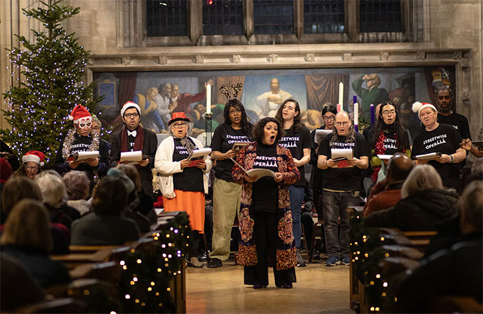 Streetwise Opera's annual carol concert will be on December 13 at All Hallows by the Tower, London, this year