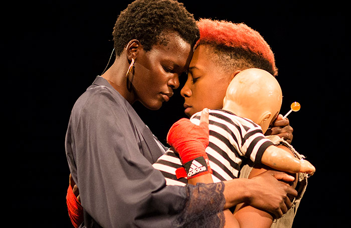 Sheila Atim and Jade Anouka in Henry IV, part of the Donmar Warehouse's Shakespeare trilogy that were set in prisons. Photo: Helen Maybanks Sheila Atim and Jade Anouka in Henry IV, part of the Donmar Warehouse's Shakespeare trilogy that were set in prisons. Photo: Helen Maybanks