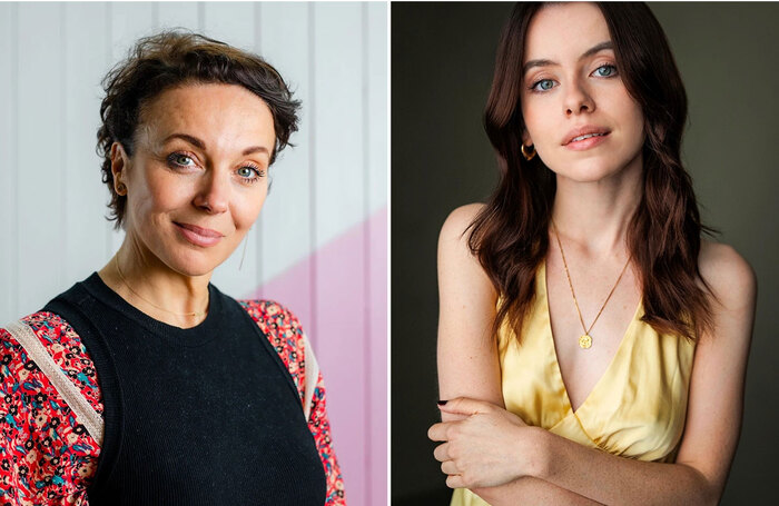 Amanda Abbington (photo by Peter Flude) and Rosie Day (photo by Yellow B Studios)