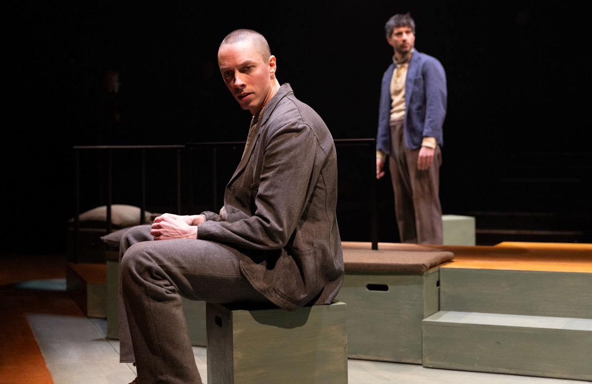 Rowan Polonski and Tom Wells in Canned Goods at Southwark Playhouse Borough, London. Photo: Mark Senior