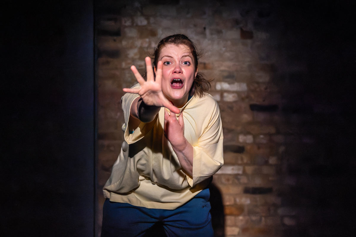 Georgie Henley in Tarantula at the Arcola Theatre, London. Photo: Kate Hockenhull