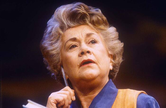 Joan Plowright in If We Are Women at Greenwich Theatre, London. Photo: Tristram Kenton