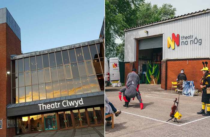 Theatr Clwyd and Theatr Na nÓg say they may be forced to cut jobs and programming. Theatr Na nÓg photo: Simon Gough