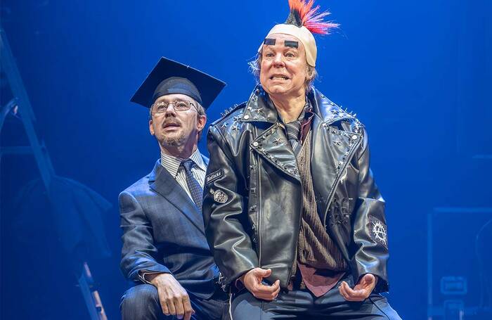 Reece Shearsmith and Steve Pemberton in Inside No. 9 – Stage/Fright at Wyndham’s Theatre, London. Photo: Marc Brenner