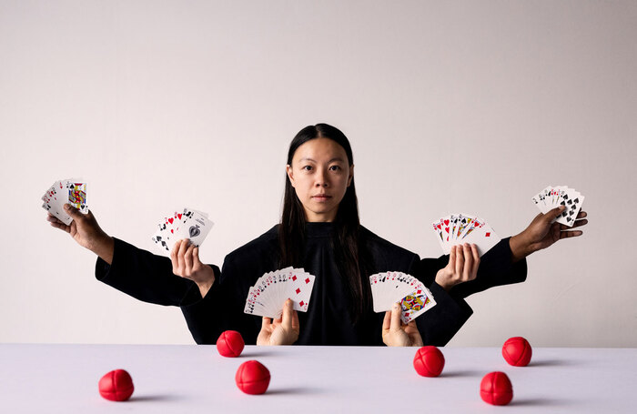 Gandini Juggling: Heka at The Place, London. Photo: Camilla Greenwell