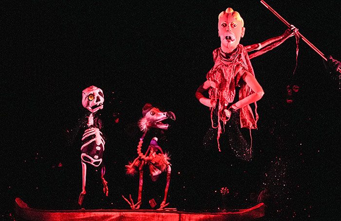 Wakka Wakka’s puppet show Dead as a Dodo at the Baruch Performing Arts Center. Photo: Howard Sherman