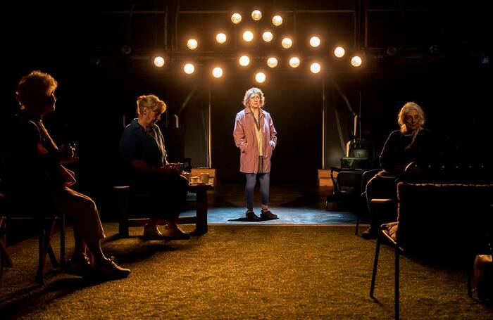 Annette Badland, Maureen Beattie, Margot Leicester and Souad Faress in Escaped Alone and What If If Only at the Royal Exchange, Manchester. Photo: Johan Persson