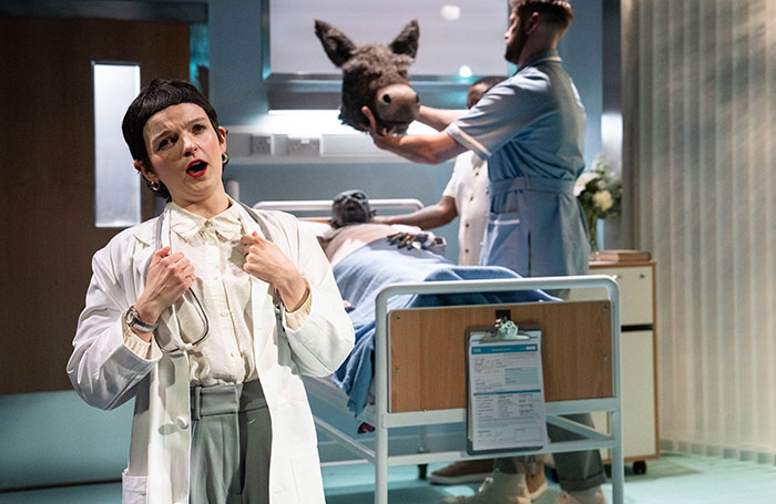 Alys Mererid Roberts in English Touring Opera's What Dreams May Come at New Diorama Theatre, London. Photo: Richard Hubert-Smith