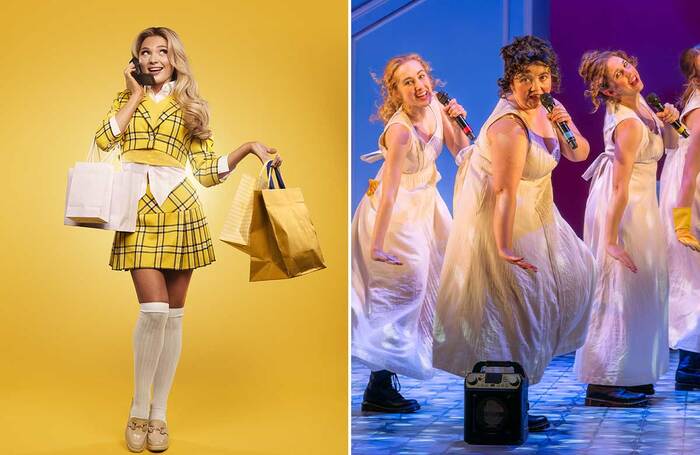 Emma Flynn in Clueless the Musical at the Trafalgar Theatre, London; the cast of the touring production of Pride and Prejudice* (*Sort Of). Photo: Matt Crockett/Mihaela Bodlovic Emma Flynn in Clueless the Musical at the Trafalgar Theatre, London; the cast of the touring production of Pride and Prejudice* (*Sort Of). Photo: Matt Crockett/Mihaela Bodlovic