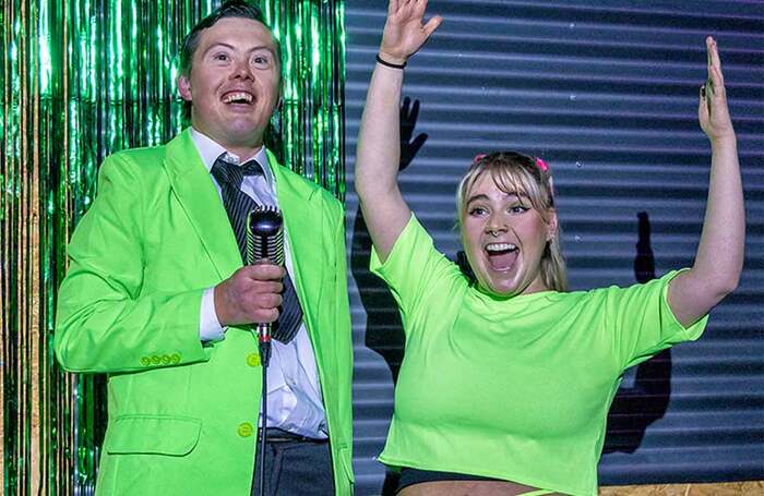 Dark Horse actor Joe Sproulle and Leeds Conservatoire graduate Kirsty Lucas. Photo: Ant Robling Dark Horse actor Joe Sproulle and Leeds Conservatoire graduate Kirsty Lucas. Photo: Ant Robling