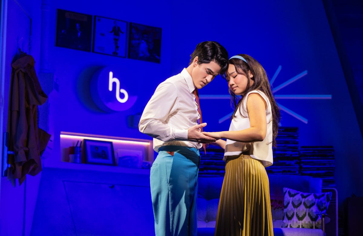 Darren Criss and Helen J Shen in Maybe Happy Ending on Broadway. Photo: Matthew Murphy and Evan Zimmerman Darren Criss and Helen J Shen in Maybe Happy Ending on Broadway. Photo: Matthew Murphy and Evan Zimmerman