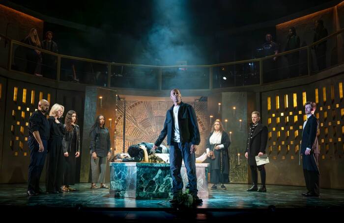Members of the cast of Romeo and Juliet at Belgrade Theatre, Coventry. Photo: Nicola Young