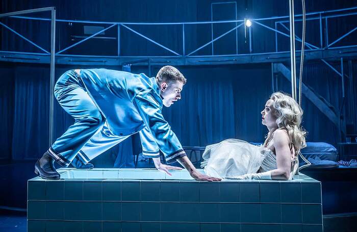 Jake Dunn and Joanna Vanderham in A Streetcar Named Desire at the Crucible Theatre, Sheffield. Photo: Marc Brenner