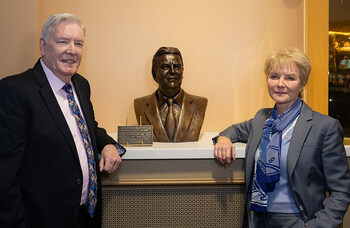 Bill Kenwright memorial sculpture unveiled at 'favourite theatre'