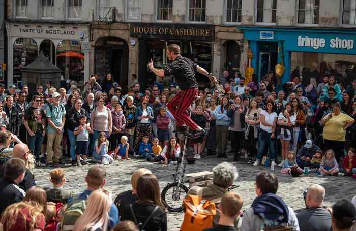 A crowd on the Royal Mile during the Edinburgh Fringe. Photo: David Monteith-Hodge