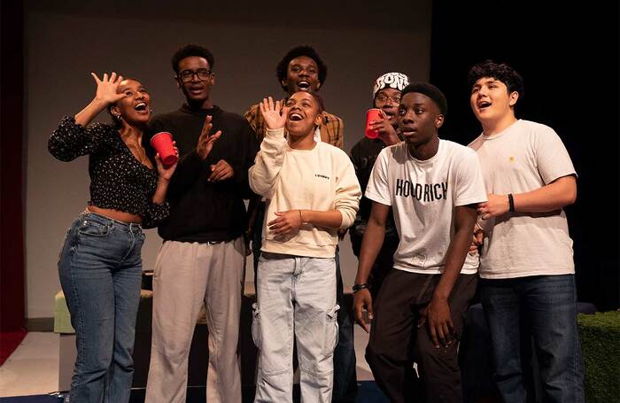 Company Three cast members during a performance (2024). Photo: Alicia Clarke