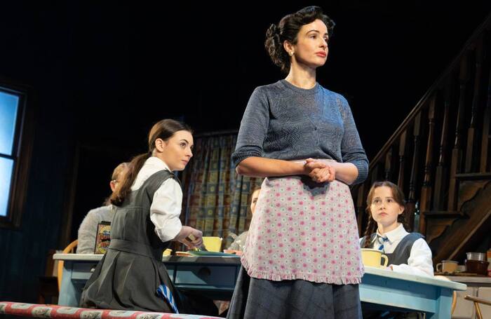 Lara McDonnell, Laura Donnelly and Sophia Ally in The Hills of California at Broadhurst Theatre, New York. Photo: Joan Marcus