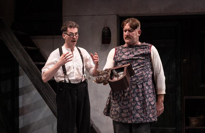 Marty Rea and Rory Nolan in The End of the Beginning at Lyric Theatre, Belfast. Photo: Ste Murray