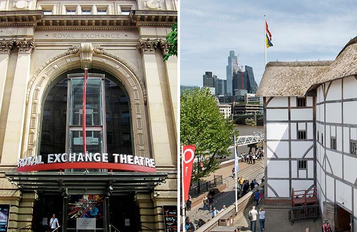 Manchester's Royal Exchange Theatre and Shakespeare's Globe. Photos: Catherine Gerbrands/David Jenses