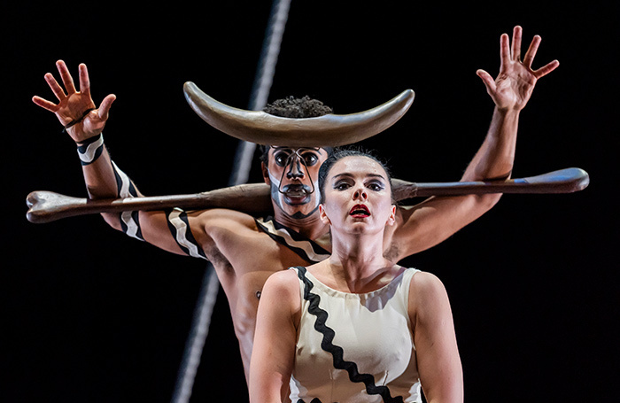 Marcelino Sambé and Natalia Osipova in Errand Into the Maze, part of Osipova/Linbury at Linbury Theatre, Royal Opera House, London. Photo: Tristram Kenton Marcelino Sambé and Natalia Osipova in Errand Into the Maze, part of Osipova/Linbury at Linbury Theatre, Royal Opera House, London. Photo: Tristram Kenton
