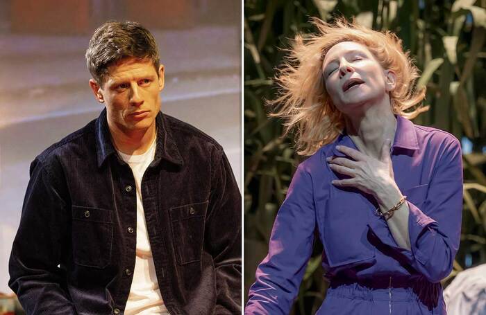 James Norton in director Ivo van Hove's A Little Life at Harold Pinter Theatre, London; Cate Blanchett in Thomas Ostermeier's The Seagull at Barbican Theatre, London: Photos: Jan Versweyveld/Marc Brenner