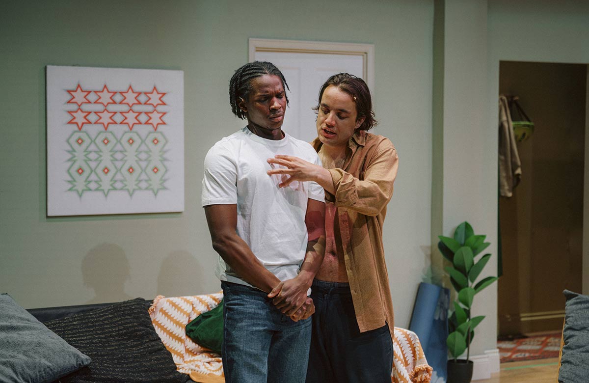 Kedar Williams-Stirling and Keelan Kember in Thanks for Having Me at Riverside Studios, London. Photo: Oliver Kember
