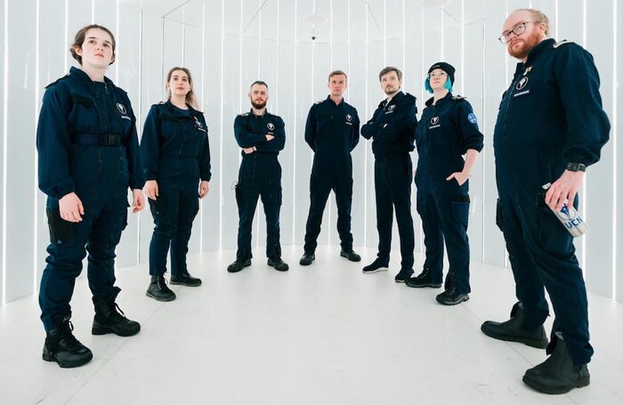 Members of the cast of Parabolic Theatre in Bridge Command. Photo: Alex Brenner Members of the cast of Parabolic Theatre in Bridge Command. Photo: Alex Brenner