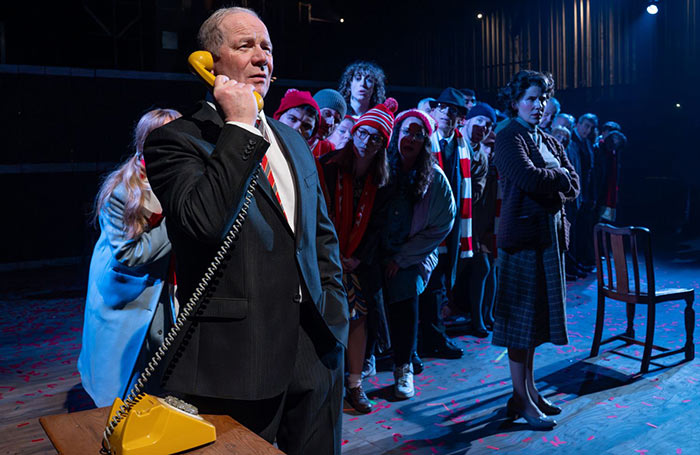 Peter Mullan in Red or Dead at Liverpool's Royal Court Theatre. Photo: Atanas Paskalev