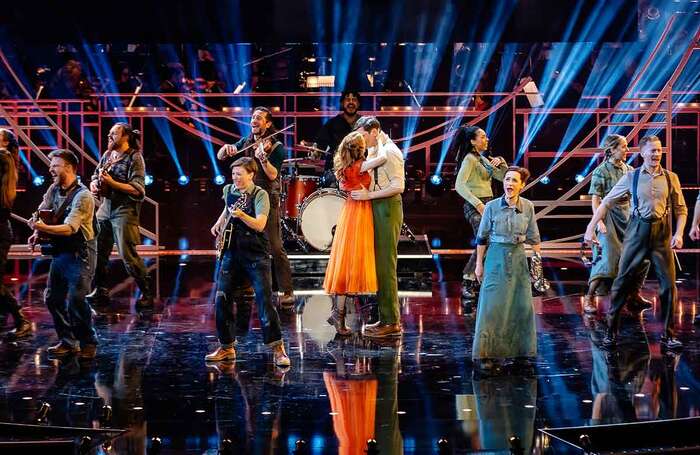 The cast of The Curious Case of Benjamin Button performs at the Olivier Awards 2025 with Mastercard. Photo: Danny Kaan