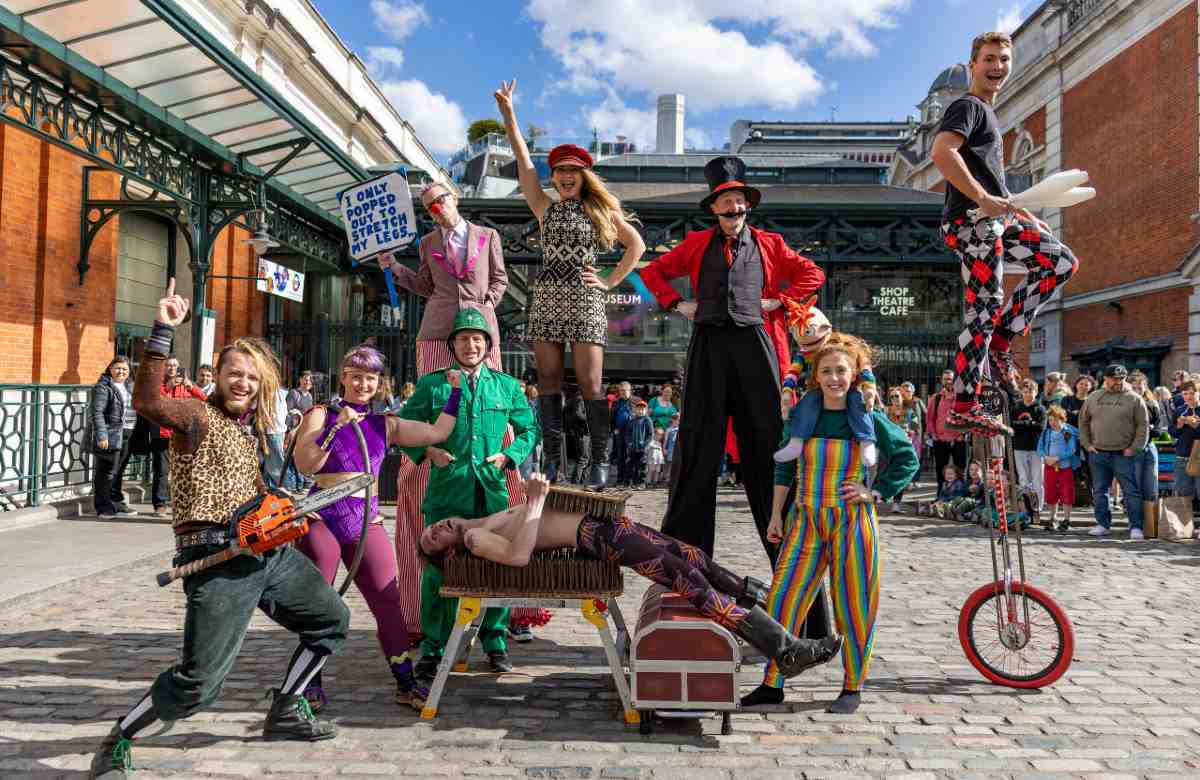Covent Garden street performers. Photo: David Bennett