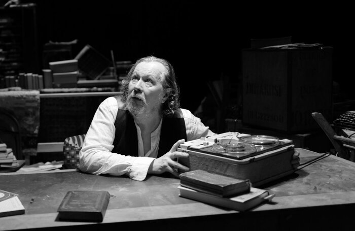 Gary Oldman in Krapp's Last Tape at York Theatre Royal, York. Photo: Gisele Schmidt