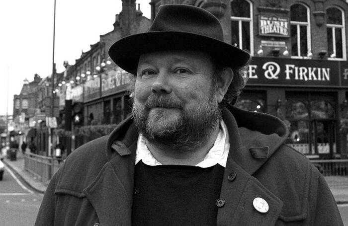 Mike Bradwell, in front of London's Bush Theatre. Photo: Jonathan Player Mike Bradwell, in front of London's Bush Theatre. Photo: Jonathan Player