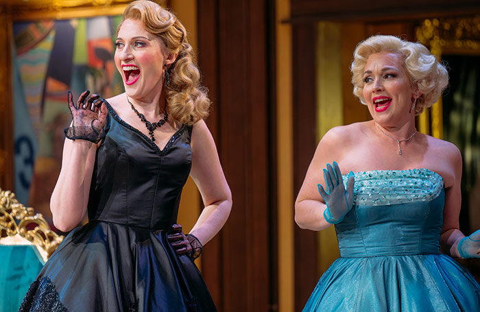 Paula Sides and Rhian Lois in Scottish Opera's The Merry Widow at Theatre Royal Glasgow. Photo: Mihaela Bodlovic.