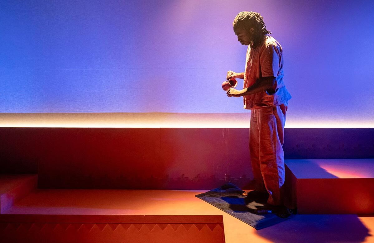Blair Gyabaah in Little Brother at Jermyn Street Theatre, London. Photo: Steve Gregson
