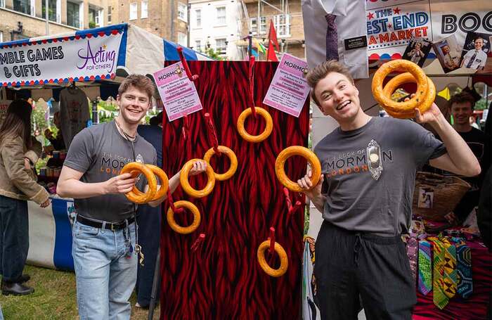 The Book of Mormon stall at last year's West End Flea Market. Photo: Bonnie Brita