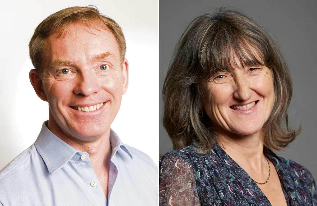 Chris Bryant and Beeban Kidron. Photos: Richard Maude/Roger Harris