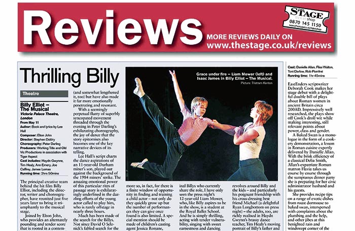 Clipping form The Stage edition of May 19, 2005