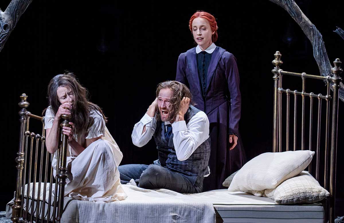 Rosy Sanders, Daniel Johansson and Kristina Stanek in Parsifal at Glyndebourne. Photo: Tristram Kenton