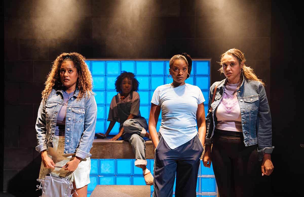 The cast of Millennium Girls at Brixton House, London. Photo: Helen Murray