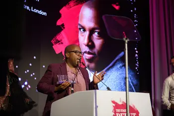 Michael R Jackson, Best Composer Lyricist or Book Writer winner at The Stage Debut Awards 2023 (c) David Monteith Hodge 