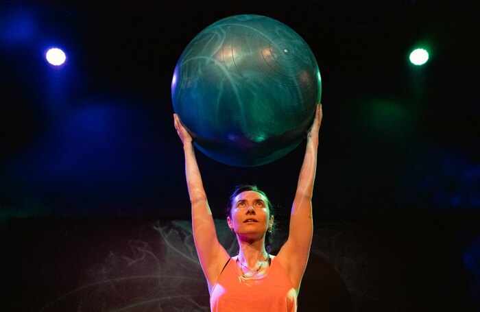 Harriet Madeley in Outpatient at Park Theatre, London. Photo: Abi Mowbray