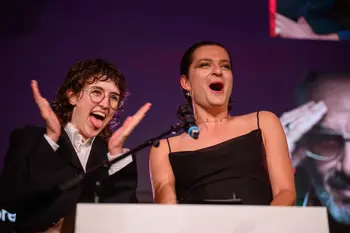 Lucy Moss and Toby Marlow at The Stage Debut Awards 2024