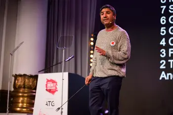 Nick Mohammed at The Stage Debut Awards 2024