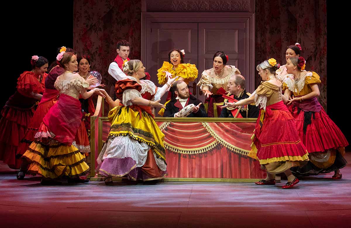 The cast of La Traviata at The Grange Festival, Hampshire. Photo: Richard Hubert Smith The cast of La Traviata at The Grange Festival, Hampshire. Photo: Richard Hubert Smith