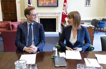 Chancellor Rachel Reeves and chief secretary to the Treasury Darren Jones. Photo: Kirsty O'Connor/Treasury