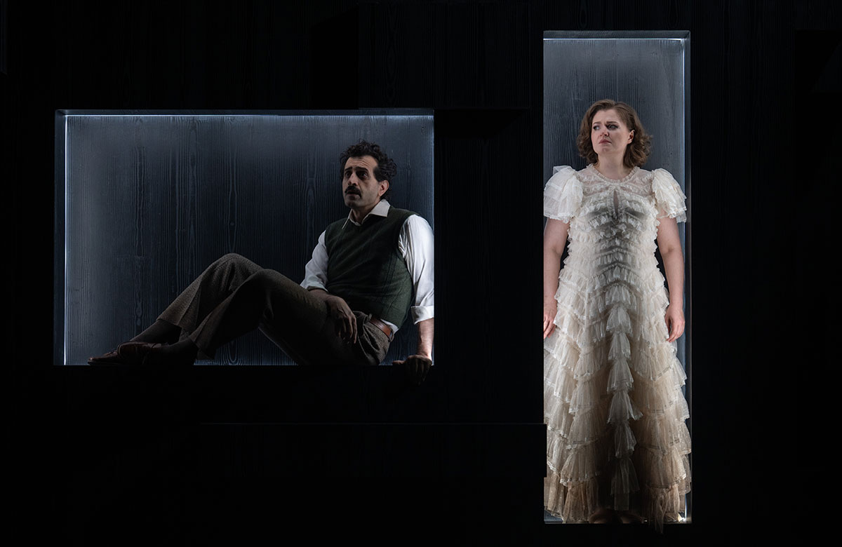 Karim Sulayman and Kateryna Kasper in Pell&eacute;as et M&eacute;lisande at Longborough Festival Opera. Photo: Matthew Williams Ellis