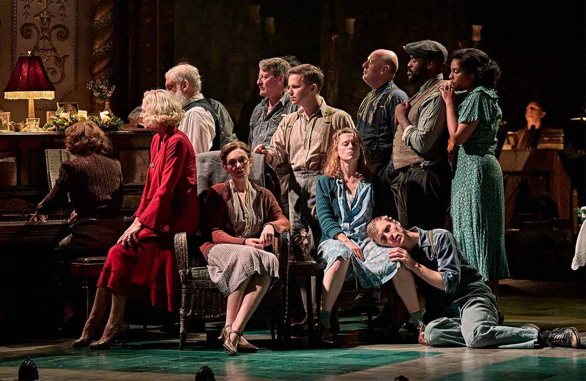 The company in Girl from the North Country at the Old Vic, London. Photo: Manuel Harlan