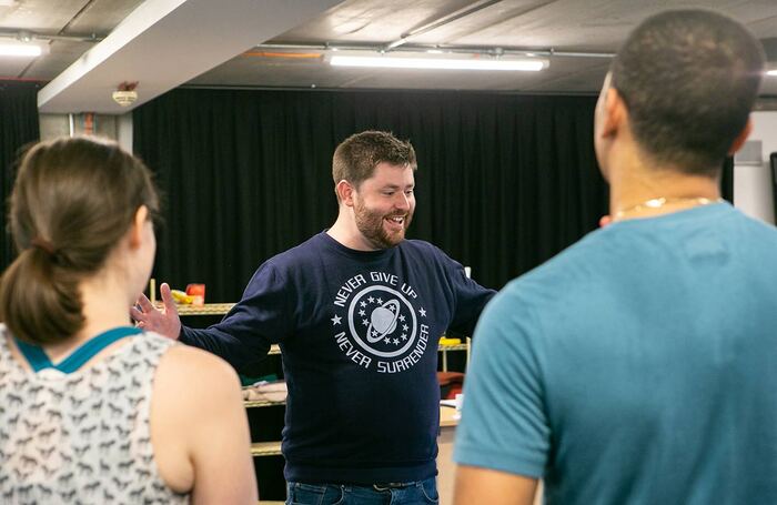 Tom Saunders delivering training for Hull Truck Theatre. Photo: Grazia Louise Photography