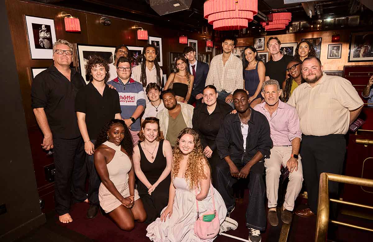 Brit School alumni and guests at the fundraiser at Ronnie Scott's. Photo: Ian Hippolyte